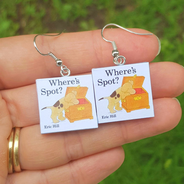 Where's Spot book earrings