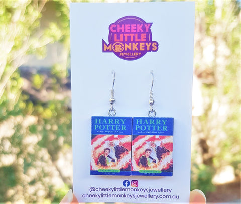 Harry Potter & the Half Blood Prince book earrings