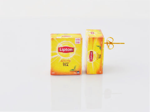 Lipton Tea earrings