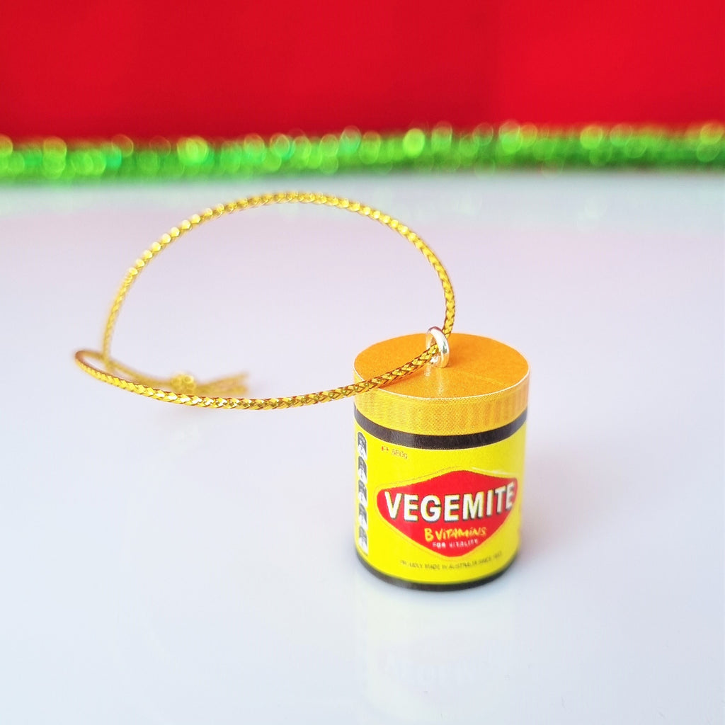 Christmas Tree Ornament - Vegemite – Cheeky Little Monkeys Jewellery
