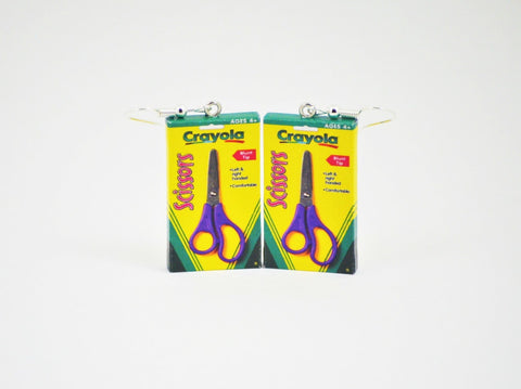 Scissors earrings