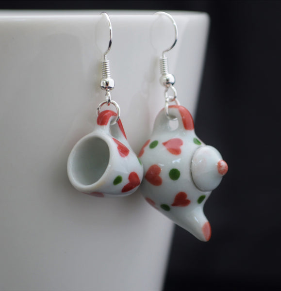 Teapot and Mug earrings