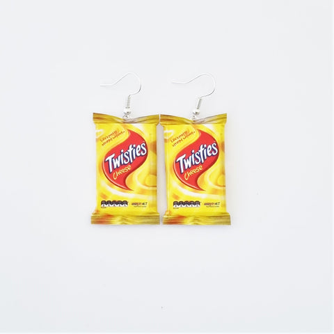 Twisties Cheese earrings