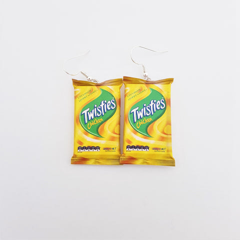 Twisties Chicken earrings